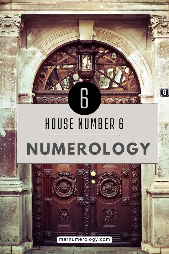 numerology house number 6