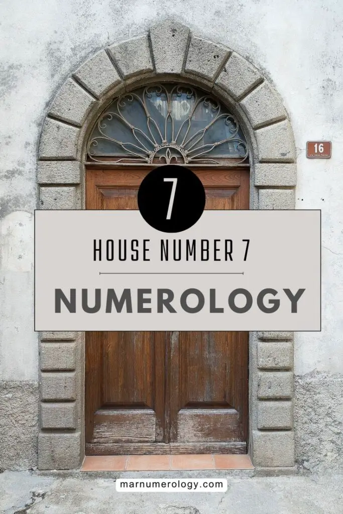 house number 7 numerology