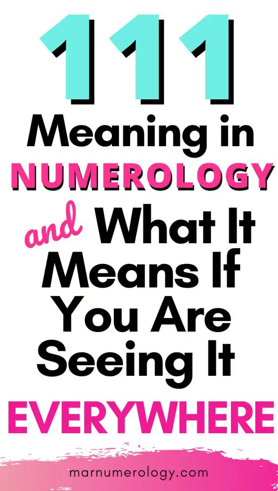 111 Meaning In Numerology: Chart & Number Sequence