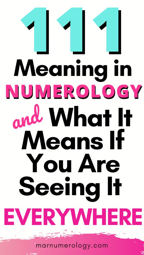 111 Meaning In Numerology Chart Number Sequence